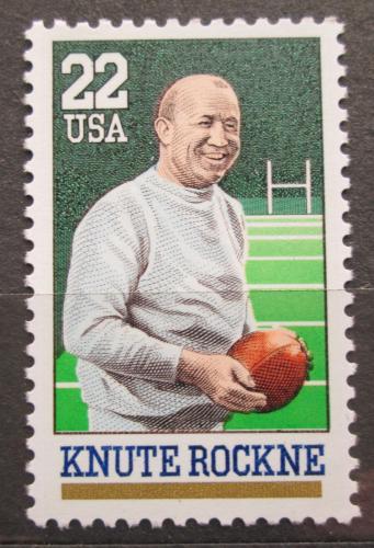 Poštová známka USA 1988 Knute Rockne, americký futbal Mi# 1972