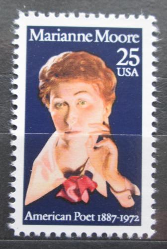 Poštová známka USA 1990 Marianne Moore, spisovatelka Mi# 2083