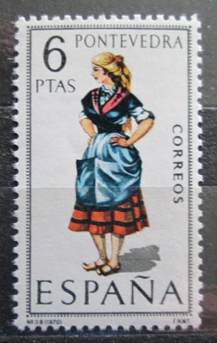 Poštová známka Španielsko 1970 ¼udový kroj Pontevedra Mi# 1845