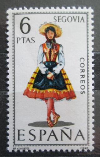 Poštová známka Španielsko 1970 ¼udový kroj Segovia Mi# 1871