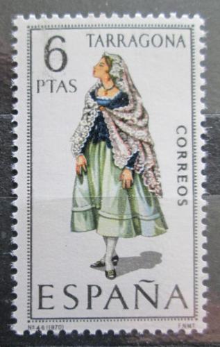 Poštová známka Španielsko 1970 ¼udový kroj Tarragona Mi# 1888