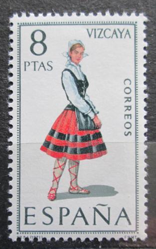 Poštová známka Španielsko 1971 ¼udový kroj Vizcaya Mi# 1911