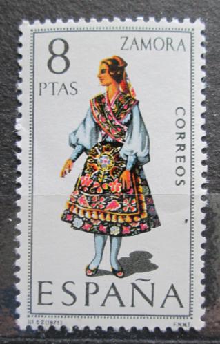 Poštová známka Španielsko 1971 ¼udový kroj Zamora Mi# 1920
