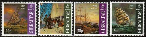 Poštové známky Gibraltár 1997 Európa CEPT, plachetnice Mi# 783-86 Kat 6€