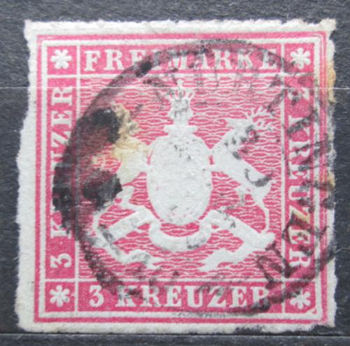 Poštová známka Württembersko 1865 Štátny znak Mi# 31 Kat 5€