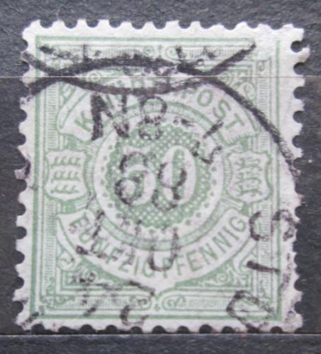 Poštová známka Württembersko 1878 Nominálna hodnota Mi# 51 Kat 7€
