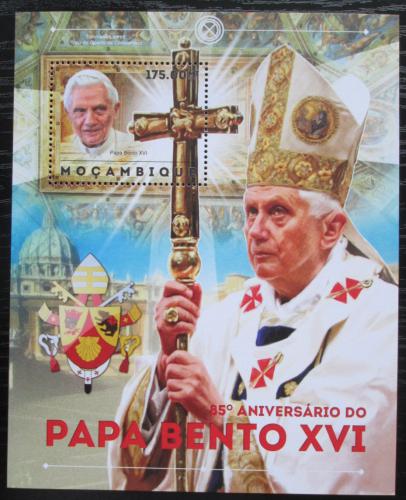 Poštová známka Mozambik 2012 Papež Benedikt Mi# Block 686 Kat 10€ 
