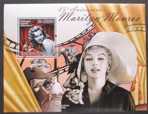 Poštová známka Svätý Tomáš 2011 Marilyn Monroe Mi# Block 851 Kat 11€