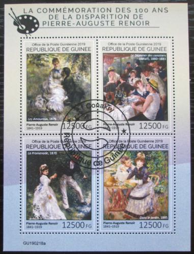 Poštové známky Guinea 2019 Umenie, Renoir Mi# N/N