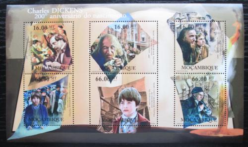 Poštové známky Mozambik 2012 Charles Dickens, spisovatel Mi# A 5511-5511 Kat 14€