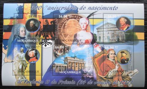 Poštové známky Mozambik 2012 Fridrich II. Veliký Mi# 5477-82 Kat 14€