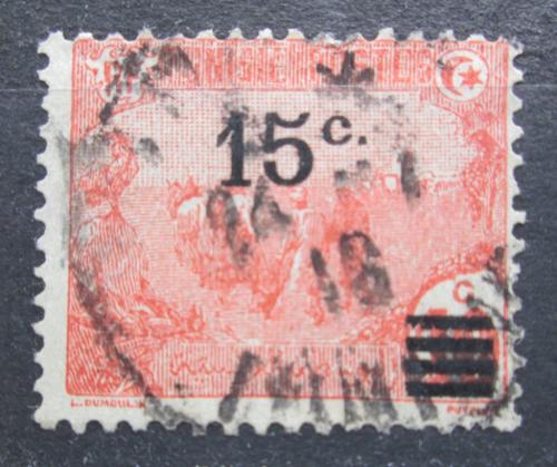 Poštová známka Tunisko 1917 Orba pretlaè Mi# 49