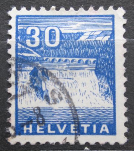 Poštová známka Švýcarsko 1934 Rýnské vodopády Mi# 276