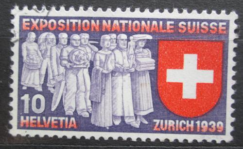 Potov znmka vcarsko 1939 Nrodn vstava Mi# 338
