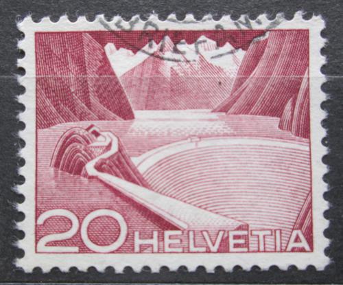 Poštová známka Švýcarsko 1949 Priehradná nádrž Grimsel Mi# 533