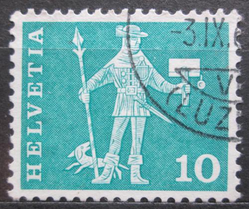 Poštová známka Švýcarsko 1960 Poštovní doruèovatel ve Schwyz Mi# 697 x