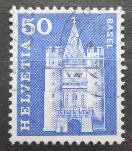 Poštová známka Švýcarsko 1960 Brána Spalen v Basileji Mi# 704 x