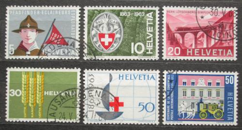 Poštové známky Švýcarsko 1963 Výroèí a události Mi# 768-73