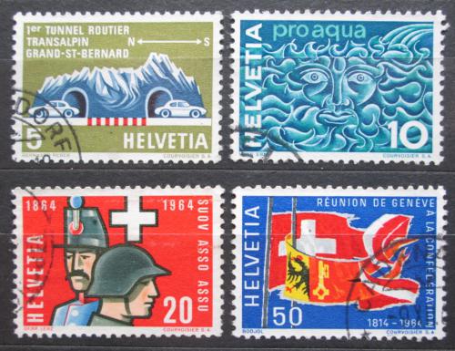 Poštové známky Švýcarsko 1964 Výroèí a události Mi# 791-94