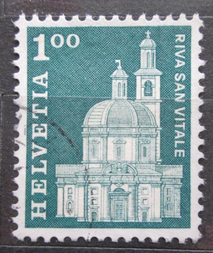 Poštová známka Švýcarsko 1964 Mestská brána v Liestal Mi# 802