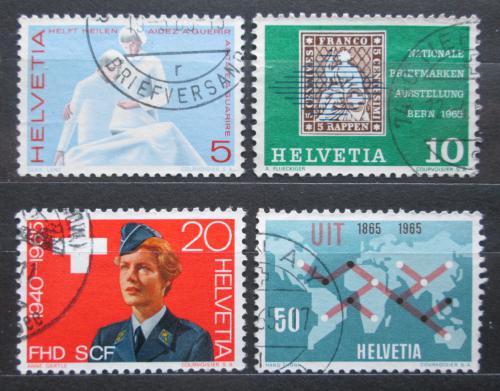 Poštové známky Švýcarsko 1965 Výroèí a události Mi# 808-11
