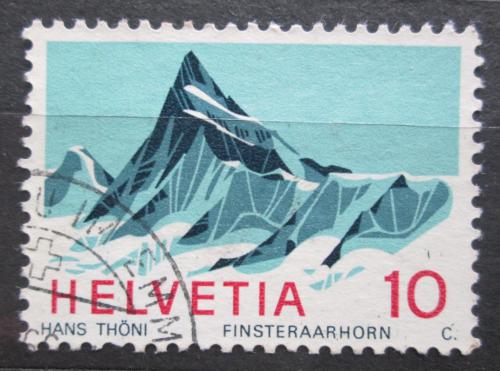 Poštová známka Švýcarsko 1966 Finsteraarhorn Mi# 842