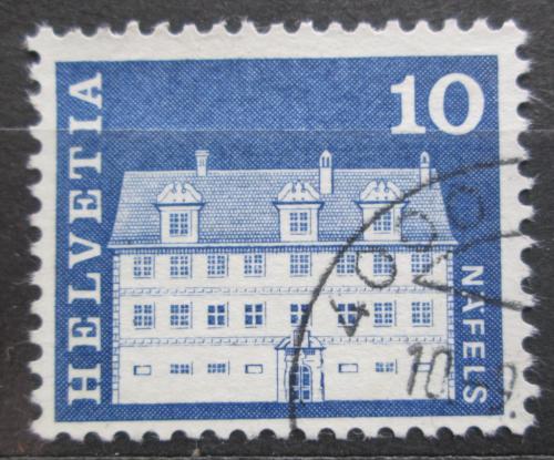Poštová známka Švýcarsko 1968 Palác Freuler v Näfels Mi# 879