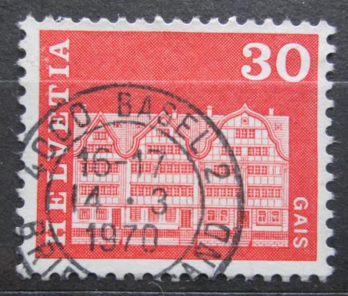 Poštová známka Švýcarsko 1968 Dùm v Gais Mi# 882