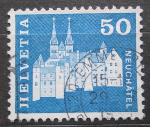 Poštová známka Švýcarsko 1968 Zámek Neuchâtel Mi# 883