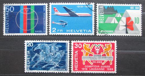 Poštové známky Švýcarsko 1969 Výroèí a události Mi# 895-99 