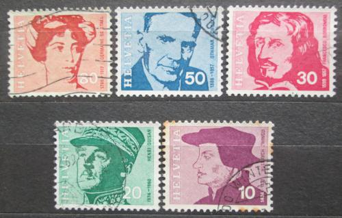 Poštové známky Švýcarsko 1969 Osobnosti Mi# 906-10
