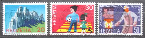 Poštové známky Švýcarsko 1969 Výroèí a události Mi# 911-13