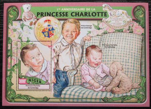 Poštová známka Niger 2016 Princezna Charlotte Mi# Block 571 Kat 12€
