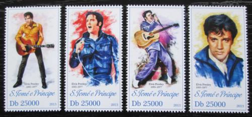 Poštové známky Svätý Tomáš 2013 Elevys Presley Mi# 5246-49 Kat 10€