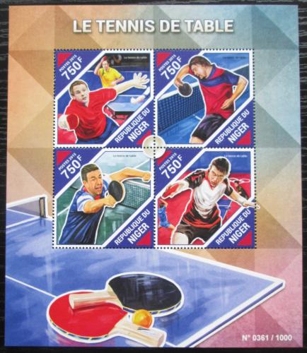 Poštové známky Niger 2015 Stolný tenis Mi# 3947-50 Kat 12€