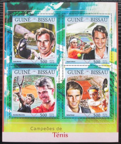 Poštové známky Guinea-Bissau 2016 Slavní tenisti Mi# 8634-37