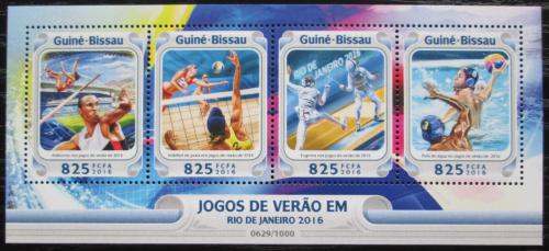 Poštové známky Guinea-Bissau 2016 LOH Rio de Janeiro Mi# 8504-07 Kat 12.50€
