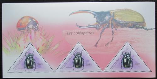 Poštové známky Guinea 2011 Chrobáky Mi# Block 1981 Kat 18€