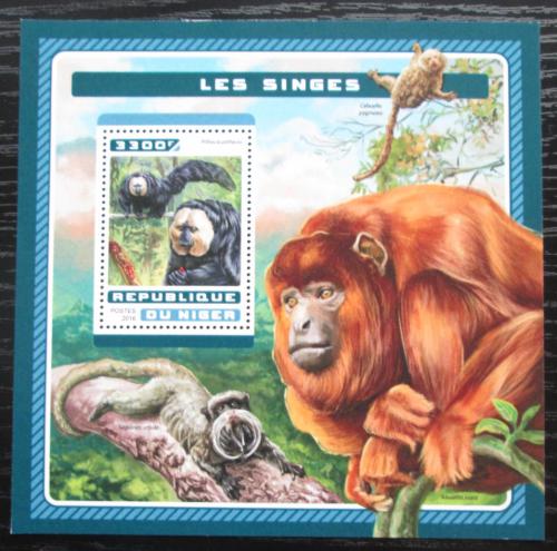 Poštová známka Niger 2016 Opice Mi# Block 628 Kat 13€
