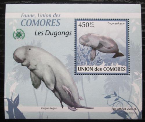 Poštová známka Komory 2009 Dugong DELUXE Mi# 2440 Block