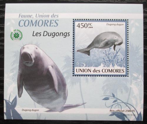 Poštová známka Komory 2009 Dugong DELUXE Mi# 2441 Block