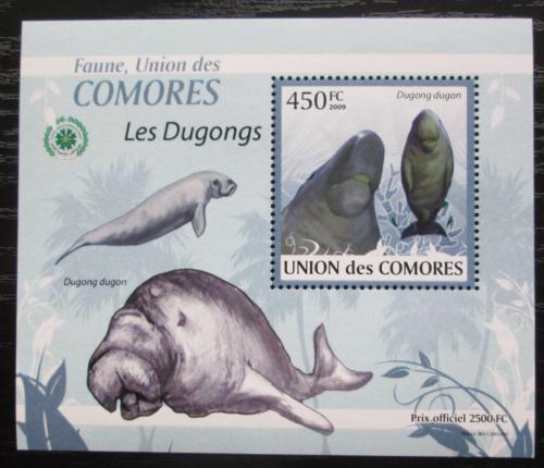 Poštová známka Komory 2009 Dugong DELUXE Mi# 2442 Block