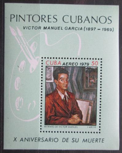 Poštová známka Kuba 1979 Umenie, Victor Manuel Mi# Block 60