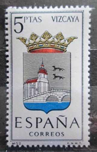 Poštová známka Španielsko 1966 Znak Vizcaya Mi# 1609