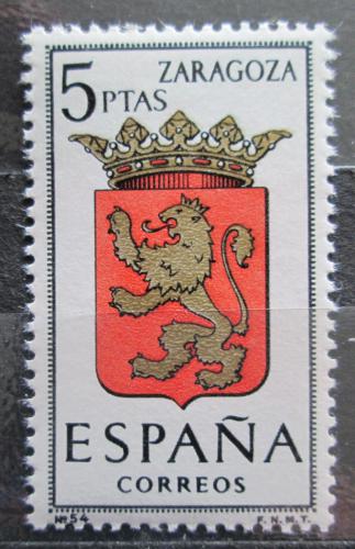 Poštová známka Španielsko 1966 Znak Zaragoza Mi# 1623