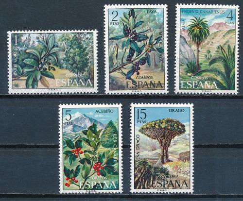 Poštové známky Španielsko 1973 Flóra Kanárských ostrovù Mi# 2015-19
