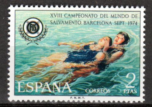 Poštová známka Španielsko 1974 Záchranári Mi# 2097