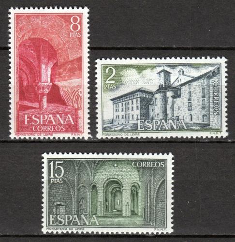 Poštové známky Španielsko 1974 Kláštory a opatství Mi# 2123-25