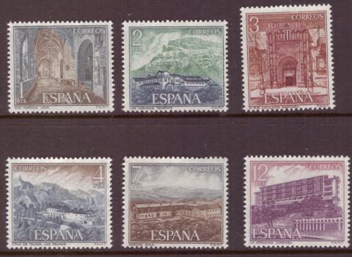 Poštové známky Španielsko 1976 Pamätihodnosti Mi# 2227-32 Kat 5.50€