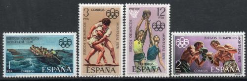 Poštové známky Španielsko 1976 LOH Montreal Mi# 2233-36